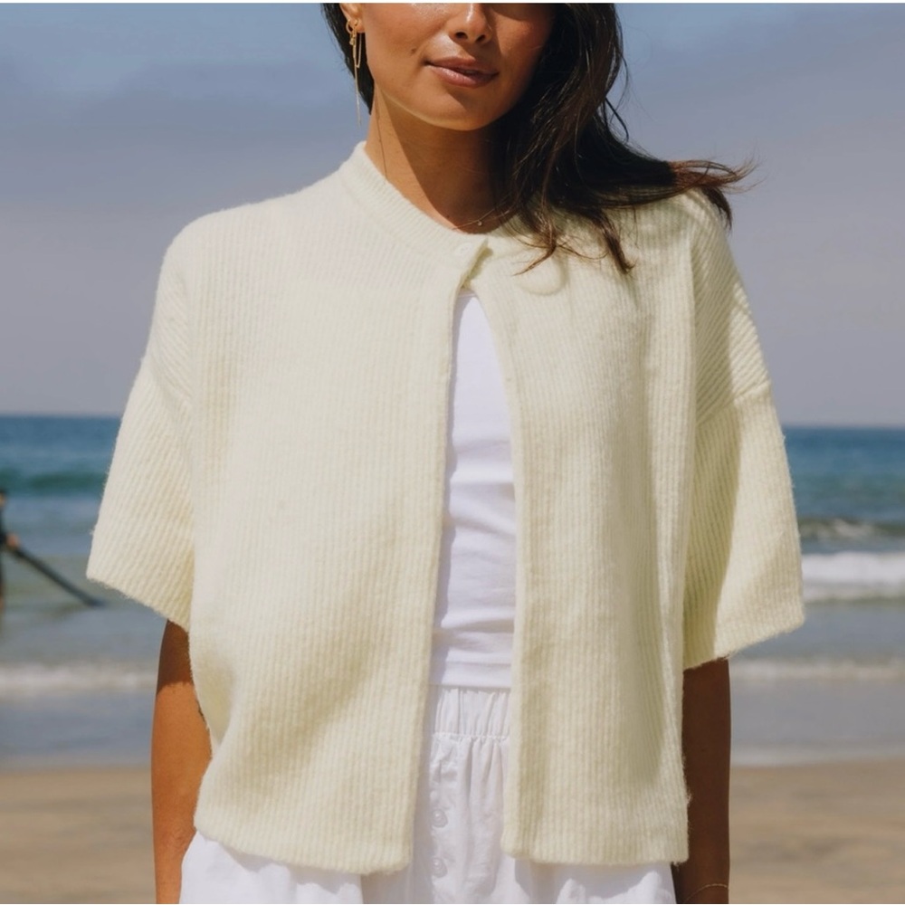 Daily Drills Cream Women's Cardigan